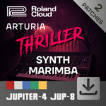 synthrilla synth marimba roland cloud jupiter 4 jup 8 v